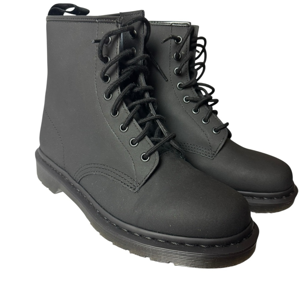 Dr. Martens Combs Tech Black Canvas Combat Boots Men’s 10